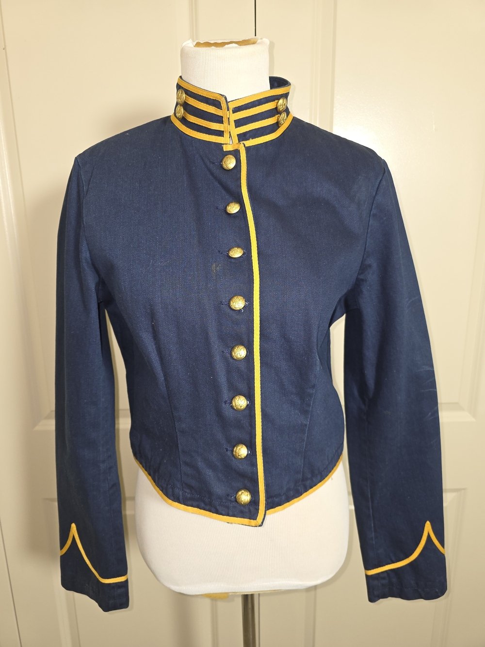 Denim & Supply Ralph Lauren Navy Blazer with Gold Trim